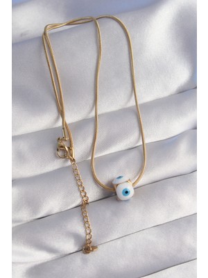 ForWhat Zarif Kadın Için Golden Çelik Mineli Nazar Kolye