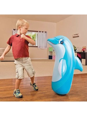 intex Şişme Boks Oyunu - Punch Bop Game - Hacıyatmaz Oyun - Şişme Deniz Oyuncağı - Box Vuruş Oyunu