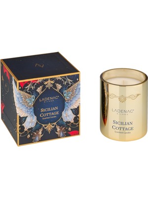 Ladenac Milano Sicialian Cottage Altın Cam Mum 330 gr