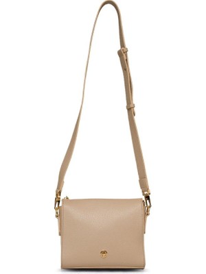 U.S. Polo Assn. Çapraz Askılı Kadın Çanta Bej Us25204