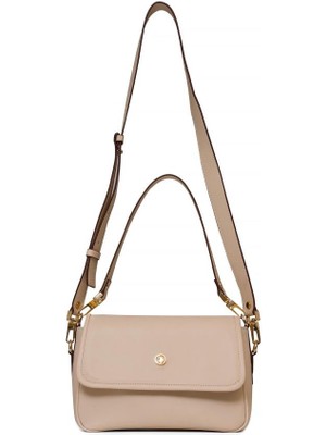 U.S. Polo Assn. Çapraz Askılı Kadın Çanta Bej Us25126