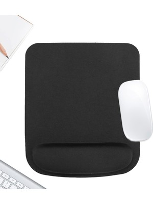 Walter White Prorest Bilek Destekli Siyah Rahat Konforlu Mouse Pad, Ergonomik Mouse Pad,ofis,ev, Siyah
