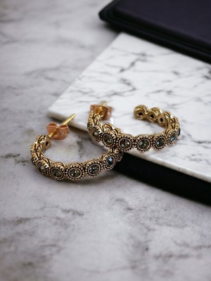 Fayra Accessories İnci Su Yolu Halka Küpe