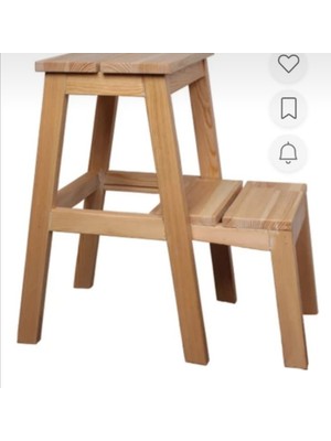 Ahşap Merdiven Basamaklı Tabure