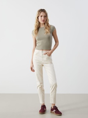 Mom Fit Kadın Jean Pantolon