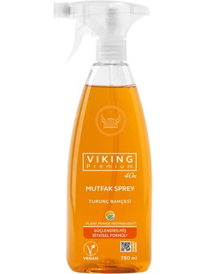 Viking Premium 750 ml Turunç Bahçesi Mutfak Spreyi Ultra Temizlik ve Leke Çıkarma Gücü