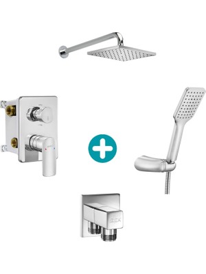 Eca Lia Ankastre Gömme Banyo Bataryası Duş Seti Tüm Parçalar Dahil