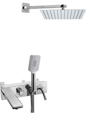 Eca Novita Ankastre Gömme Banyo Bataryası Duş Seti Tüm Parçalar Dahil 30X30