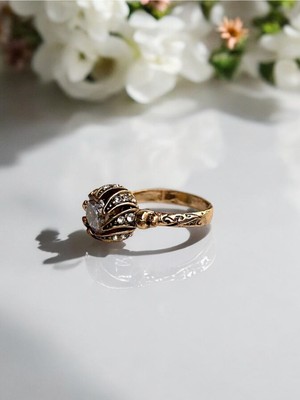 Fayra Accessories Zirkon Taşlı Elmas Montür Yüzük