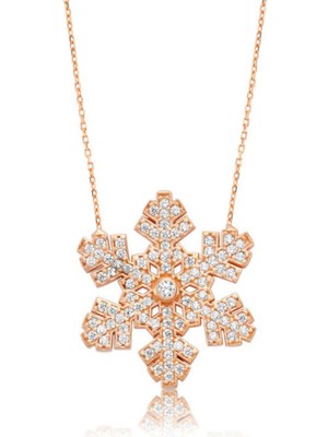 Gümüş Kar Tanesi Kadın Kolye CSR2181732