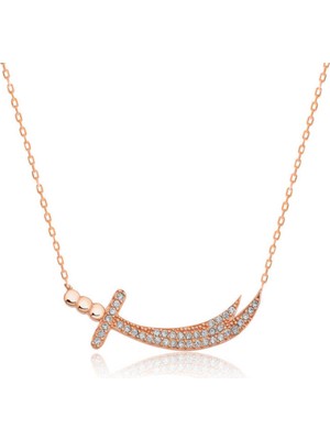 Gümüş Zülfikar Kılıcı Kadın Kolye CSR2181115