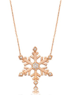 Gümüş Kar Tanesi Kadın Kolye CSR2181729