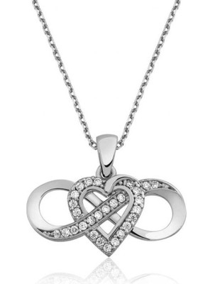 Gümüş Sonsuz Aşk Kadın Kolye CSR2181808