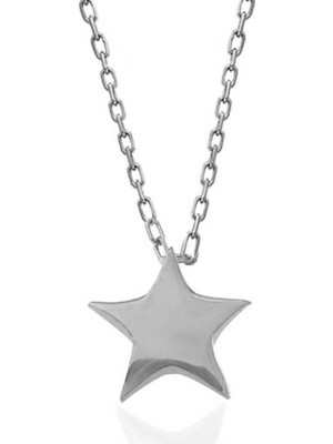 Gümüş Yıldız Kadın Kolye CSR2184884