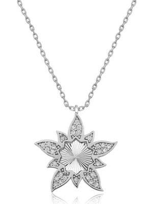 ​Gümüş Lotus Çiçeği Kadın Kolye CSR2180670