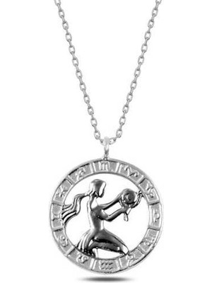 Gümüş Başak Burcu Kolye CSR2183152