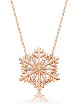 Gümüş Kar Tanesi Kadın Kolye CSR2181730