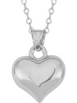 Gümüş 3 Boyutlu Kalp Kadın Kolye CSR2181000