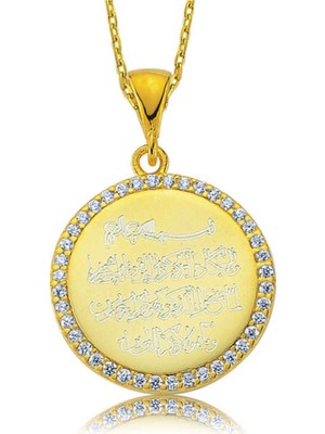 Caseras Gümüş Taşlı Nazar Duası Kadın Kolye CSR2181750