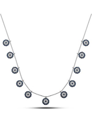 Caseras Gümüş Nazarlı Şans Kadın Kolye CSR2181290