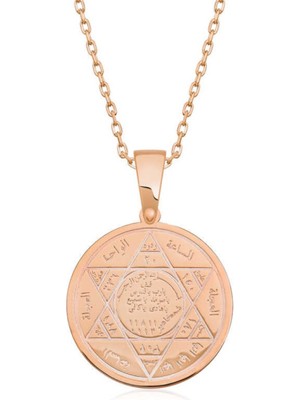 Caseras ​Gümüş Rose Süleyman Mührü Kolye CSR2183981