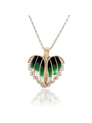 Caseras Gümüş Rose Kalpli Isimli Kadın Kolye CSR2180828