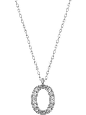 Caseras Gümüş Rodyum O Harfi Kadın Kolye CSR2184265