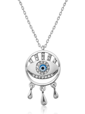 Gümüş Nazarlık Göz Kolye CSR2182927