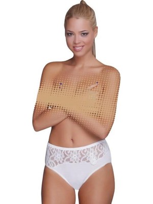 Belinay 017 Dantel Ayrıntılı  Stil Likralı Bato Kadın Külot