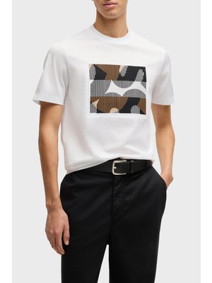 Boss Baskılı  Pamuk Regular Fit Bisiklet Yaka T Shirt Erkek T Shirt 50531862 100