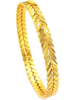  Başak Burma Bilezik Altın Kaplama BLZ-3096