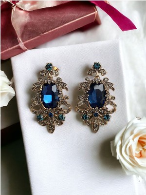 Fayra Accessories Kristal Taşlı Elmas Montür Küpe