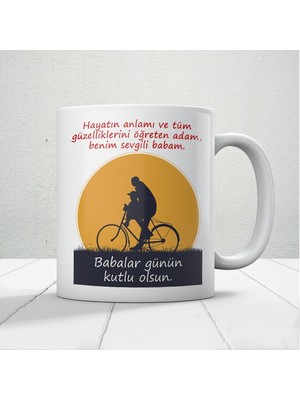 Nostaljik Lezzetler Benim Sevgili Babam Baskılı Babalar Günü Kupa Bardak Kahve Kupa Bardak