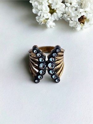 Fayra Accessories Elmas Kaburga Yüzük
