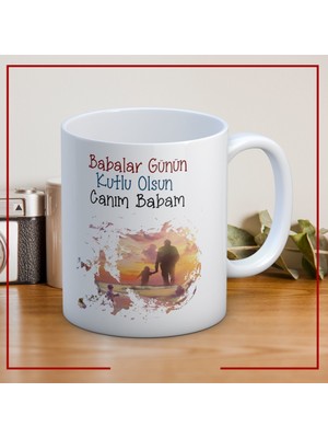 Nostaljik Lezzetler Canım Babam Baskılı Babalar Günü Kupa Bardak Kahve Kupa Bardak