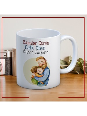 Nostaljik Lezzetler Babalar Günün Kutlu Olsun Canım Babam Baskılı Babalar Günü Kupa Bardak