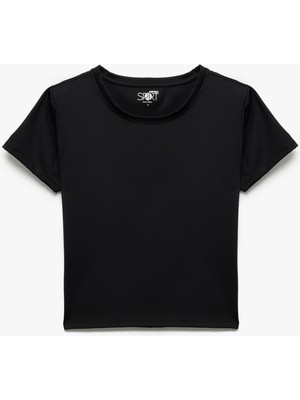 Koton Bisiklet Yaka Slim Fit Kısa Kollu Spor Tişört