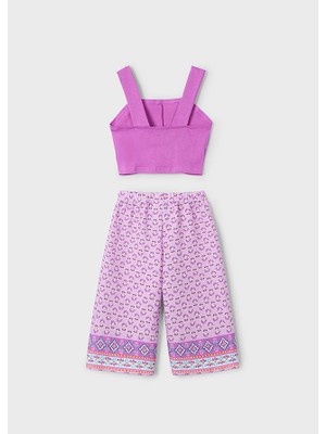 Mayoral 4-10 Yaş Pembe Pantolonlu Takım - Pembe