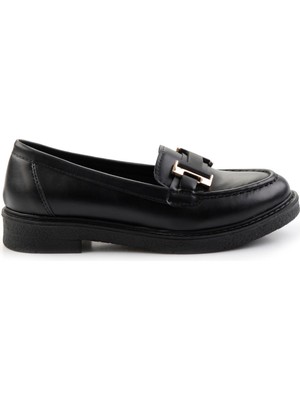 Bambi Siyah   Kadın Loafer Ayakkabı K01257050009