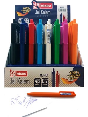 Mikro Tükenmez Kalem 4 Adet Mavi Renkli Kullanım İçin Uygun Kalem Seti