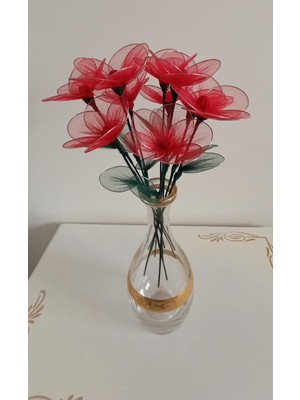 Masal Eva Çiçekçilik 10 Adet Tüllü Yapay Çiçek – Özel Günler ve Dekorasyon Için |masal Eva Çiçekçilik