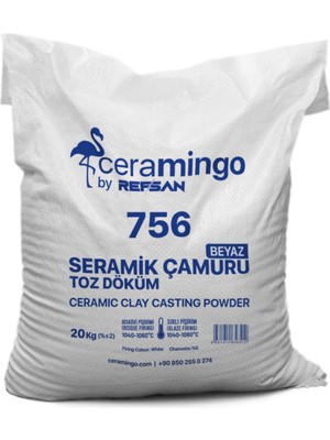 Refsan Seramik Çamuru Döküm Toz (1050°C) 20 kg