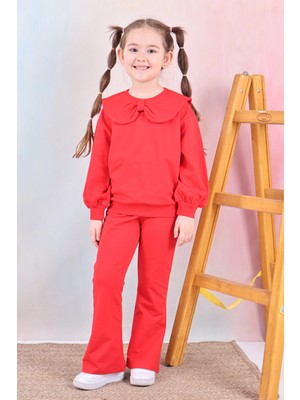 Myhanne Yakası Fiyonklu Kız Çocuk Takım 50651