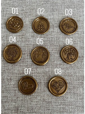 Kidspartim El Yapımı Gold Mum Mühür Modelleri 25 Adet