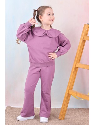 Myhanne Yakası Fiyonklu Kız Çocuk Takım 50651