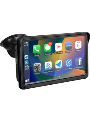 Techtic 7inç Carplay&android Auto Kablosuz Tak Çalıştır Multimedya Taşınır Apple Carplay Mirrorlink