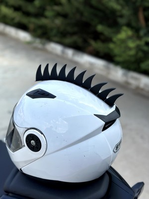 3dpazarıcom Motor & Motosiklet 3D Baskı Kask Dış Aksesuar Punk Stili