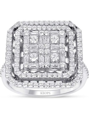 Keops Pırlanta 1.18 Karat Baget Pırlanta Yüzük