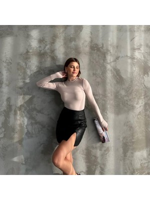 peri tower Premıum Kalite Oysh Kumaş Parmak Geçirmeli Bisiklet Yaka Body