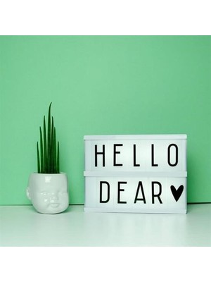 ® Sinematik Lightbox Dekorasyon Aydınlatma Aksesuarları (A5 Boyut)